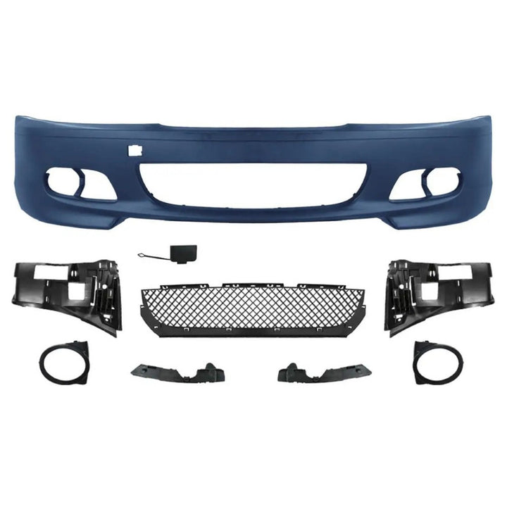 Car Craft Compatible With Bmw 3 Series E46 Sedan 1998-2004 Upgrade Facelift Convert To M3 M Sport Mt M Tech Front Bumper Bodykit Body Kit For 4 Door Car Gc E46-006
