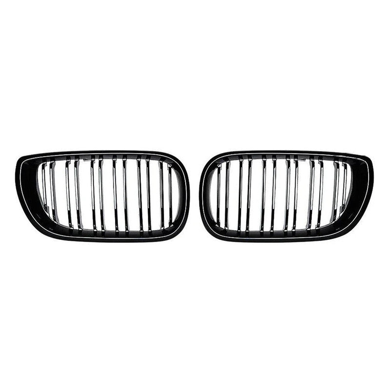 Car Craft Compatible With Bmw 3 Series E46 1998-2004 Upgrade Front Bumper Show Grill Glossy Black 2 Door - CAR CRAFT INDIA