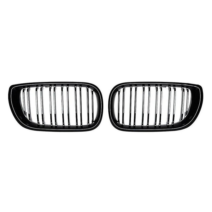 Car Craft Compatible With Bmw 3 Series E46 1998-2004 Upgrade Front Bumper Show Grill Glossy Black 2 Door - CAR CRAFT INDIA
