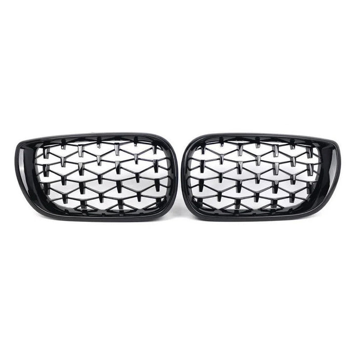 Car Craft Compatible With Bmw 3 Series E46 1998-2004 Upgrade Front Bumper Show Grill Diamond Black 2 Door - CAR CRAFT INDIA