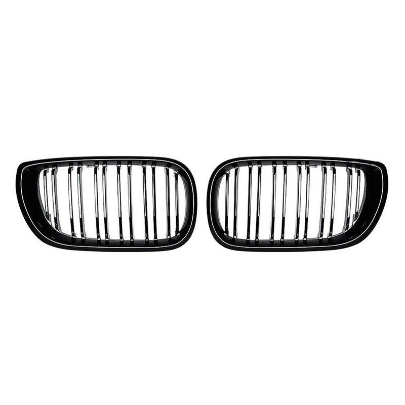 Car Craft Compatible With Bmw 3 Series E46 Lci 2001-2004 Upgrade Front Bumper Show Grill Glossy Black 4 Door - CAR CRAFT INDIA