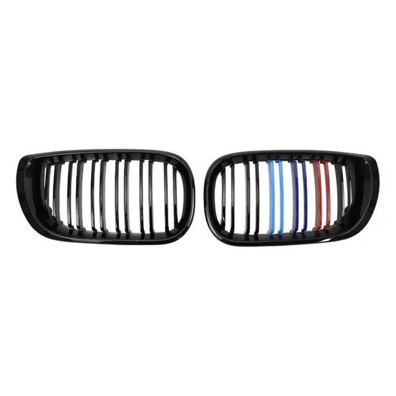 Car Craft Compatible With Bmw 3 Series E46 Lci 2001-2004 Upgrade Front Bumper Show Grill Tri Colour 2 Door - CAR CRAFT INDIA