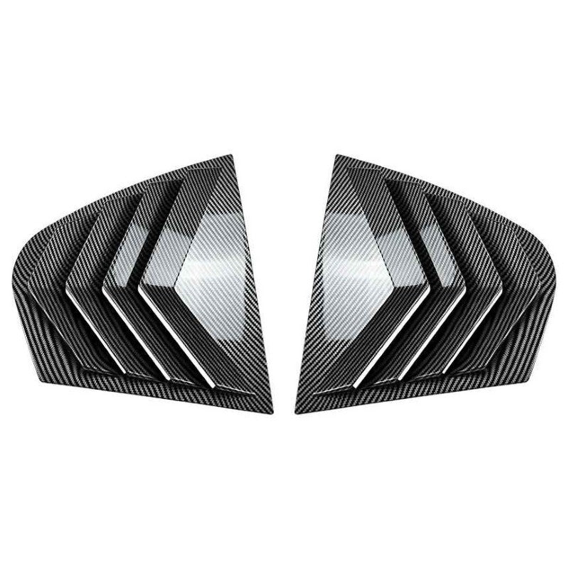 Car Craft Compatible With Bmw 3 Series E46 M Sport 1998-2005 Rear Window Louver Cover Trim Zst-1425 Cf Carbon Fiber Look - CAR CRAFT INDIA