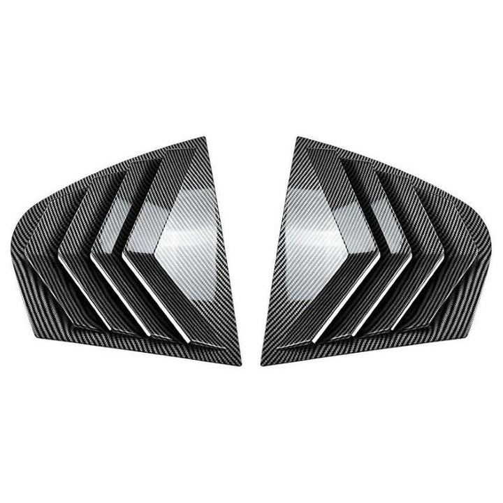 Car Craft Compatible With Bmw 3 Series E46 M Sport 1998-2005 Rear Window Louver Cover Trim Zst-1425 Cf Carbon Fiber Look - CAR CRAFT INDIA