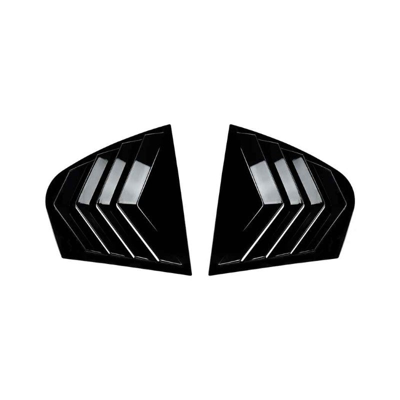 Car Craft Compatible With Bmw 3 Series E46 M Sport 1998-2005 Rear Window Louver Cover Trim Zst-1425 Gb Glossy Black - CAR CRAFT INDIA