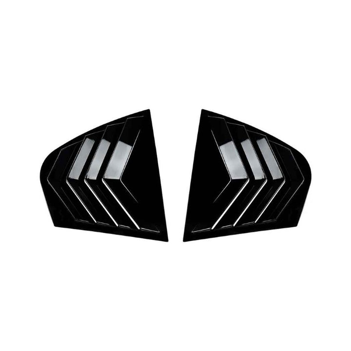 Car Craft Compatible With Bmw 3 Series E46 M Sport 1998-2005 Rear Window Louver Cover Trim Zst-1425 Gb Glossy Black - CAR CRAFT INDIA