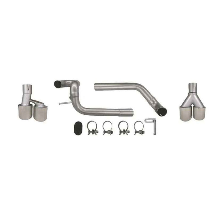 Car Craft Compatible With Bmw 5 Series E60 2004-2010 Exhaust Tips Tail Pipe Midpipe Muffler With Clamp Akrapovic Chrome M5 Style