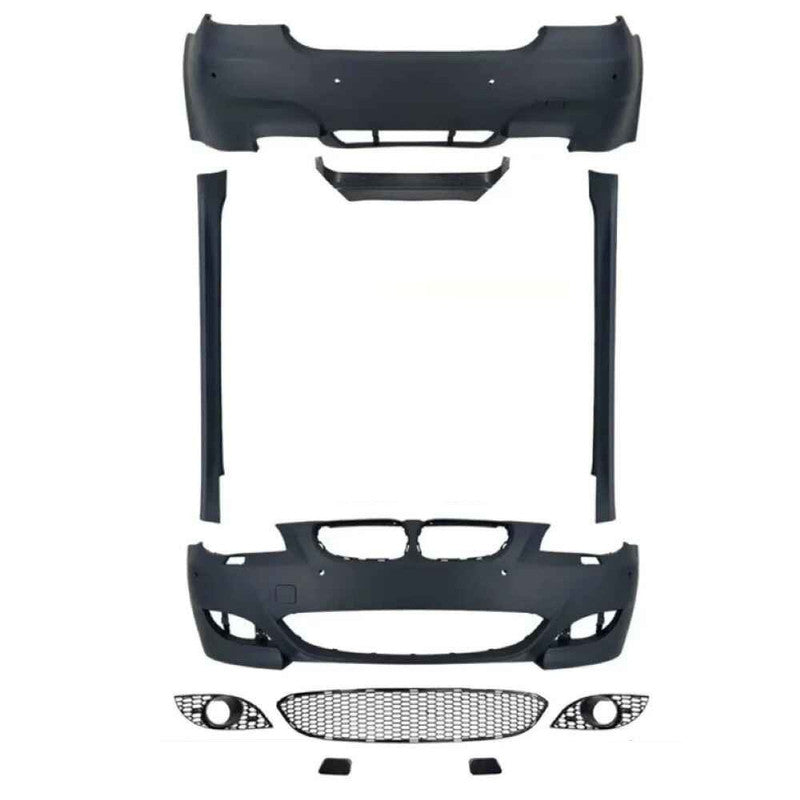Car Craft Compatible With Bmw 5 Series E60 2004-2010 Front Rear Bumper Upgrade Convert To M Sport M5 Bodykit Bumper Side Skirt Running Board Gc E60 014 CC-10671