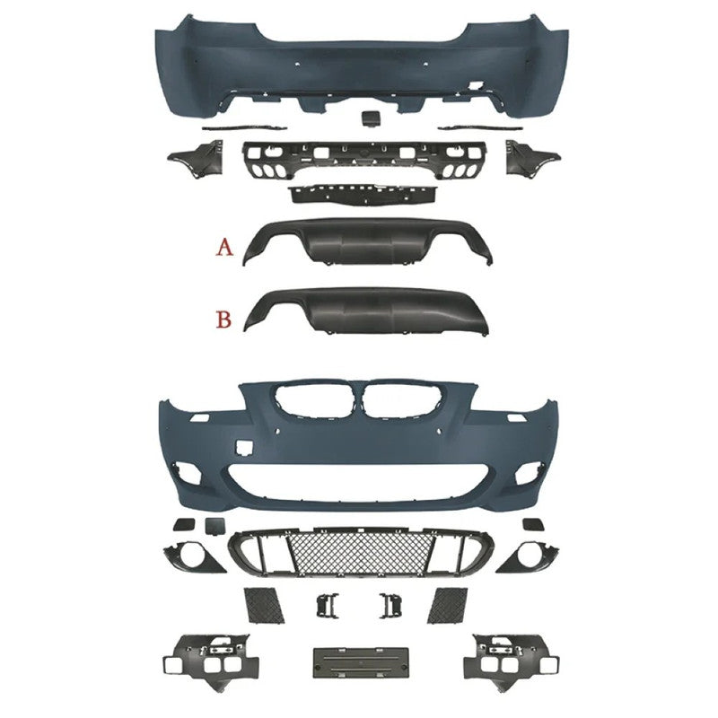 Car Craft Compatible With Bmw 5 Series E60 2004-2010 Front Rear Bumper Upgrade Convert To M Sport Mt M Tech Bodykit Bumper Side Skirt Running Board - CAR CRAFT INDIA