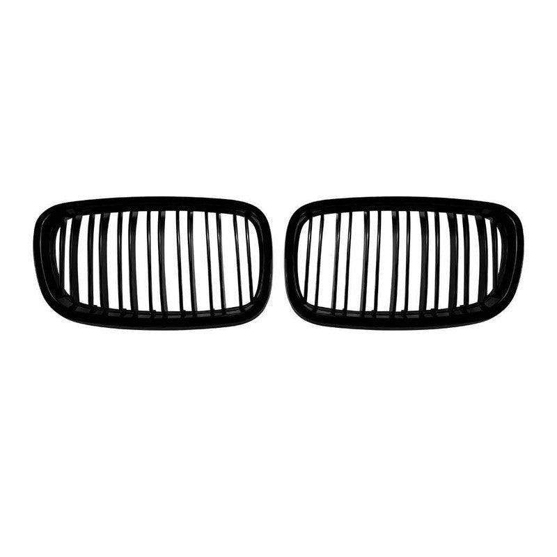 Car Craft Compatible With Bmw X5 E70 X6 E71 2006-2013 Front Bumper Show Gril Glossy Black Dual Line