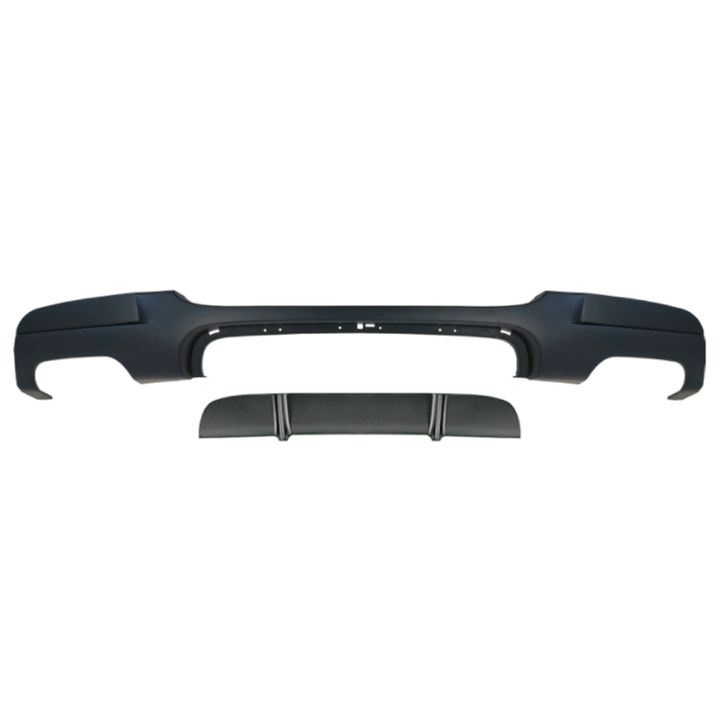 Car Craft Compatible With Bmw 3 Series E90 Lci 2005-2012 Rear Mt M Tech Bumper After Rear Lip Diffuser Style A 00-00 - CAR CRAFT INDIA