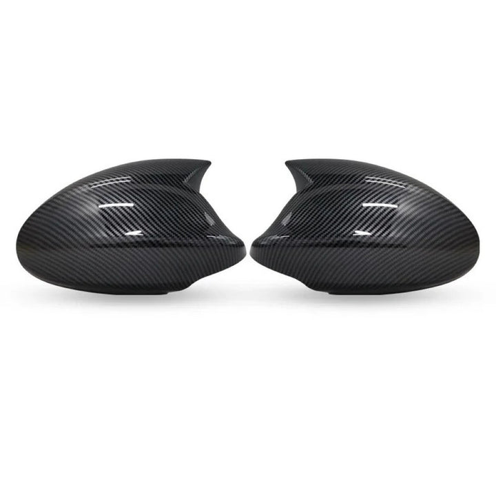 Car Craft Compatible With Bmw 1 3 Series E81 E82 E87 E88 E90 E91 E92 E93 2005-2009 Side Rear View Case Wing Cap Shell Housing Mirror Covers 3m Tape Pasting Style Carbon Fiber Look CC-11519