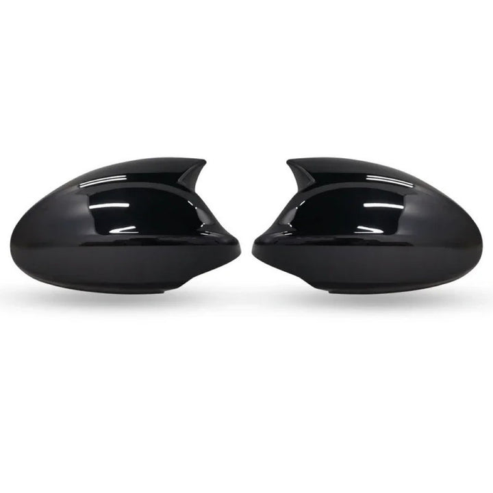 Car Craft Compatible With Bmw 1 3 Series E81 E82 E87 E88 E90 E91 E92 E93 2005-2009 Side Rear View Case Wing Cap Shell Housing Mirror Covers 3m Tape Pasting Style Glossy Black CC-11518