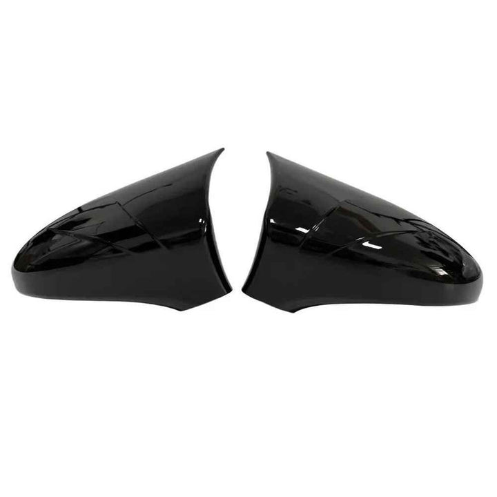 Car Craft Compatible With Lexus Es 2018-2023 Side Rear View Case Wing Cap Shell Housing Mirror Covers 3m Tape Pasting Style Glossy Black Carbon Fiber Look