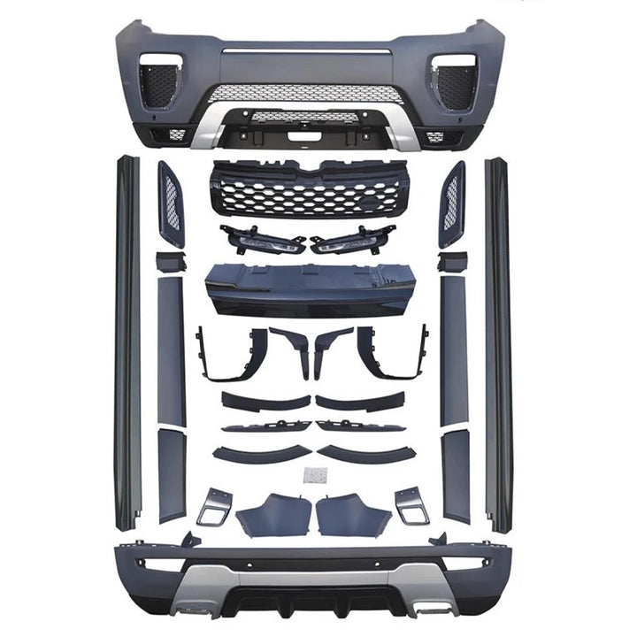 Car Craft Compatible With Land Range Rover Rr Evoque 2010-2015 Upgrade Facelift Conver To 2017 Evoque Dynamic Bodykit Bumper Side Skirts Grill - CAR CRAFT INDIA