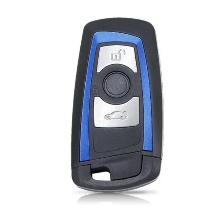 Car Craft Compatible With Bmw 1 2 3 4 5 6 7 X1 X3 X4 X5 X6 X7 Z4 Series Upgrade Key Cover Case To New Style Car Key Cover Shell With Blade 3 Button Blue Bm-ks-27