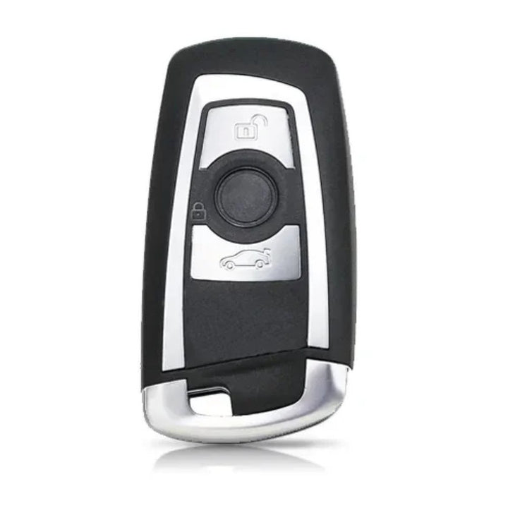 Car Craft Compatible With Bmw 1 2 3 4 5 6 7 X1 X3 X4 X5 X6 X7 Z4 Series Upgrade Key Cover Case To New Style Car Key Cover Shell With Blade 3 Button Silver Bm-ks- 33b