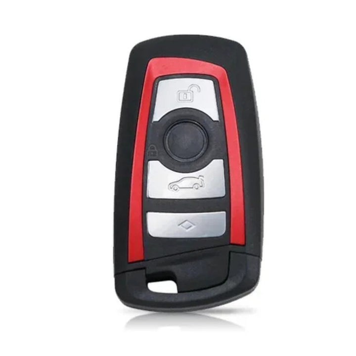 Car Craft Compatible With Bmw 1 2 3 4 5 6 7 X1 X3 X4 X5 X6 X7 Z4 Series Upgrade Key Cover Case To New Style Car Key Cover Shell With Blade 4 Button Red Bm-ks-30