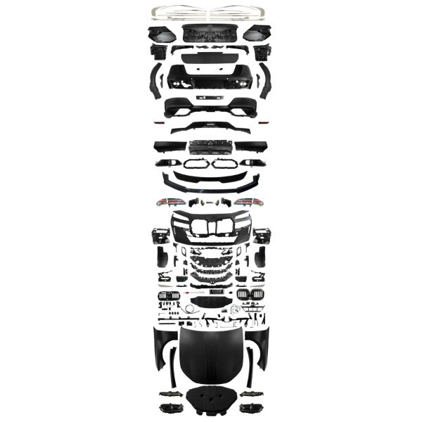 Car Craft Compatible With Bmw 7 Series F01 F02 2009-2014 Upgrade Facelift Convert To G70 2024 M760 M Sport Kit Bumper Grill Headlight Taillight Trunk Fender Spoiler Bodykit - CAR CRAFT INDIA