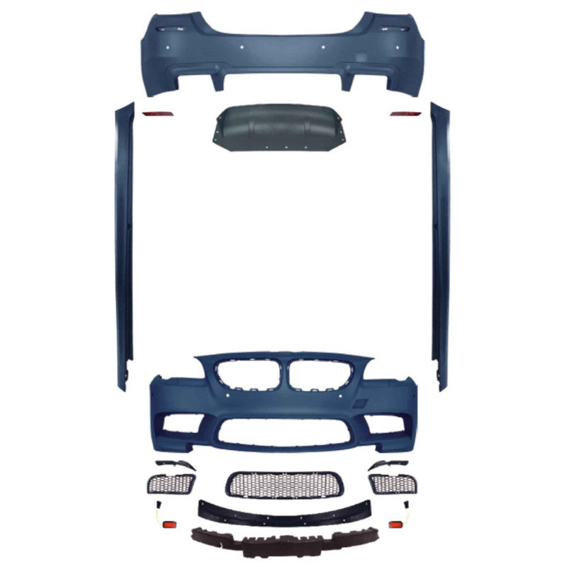 Car Craft Compatible With Bmw 5 Series F10 2010-2017 Front Rear Bumper Upgrade Convert To M Sport M5 Bodykit Bumper Side Skirt Running Board - CAR CRAFT INDIA