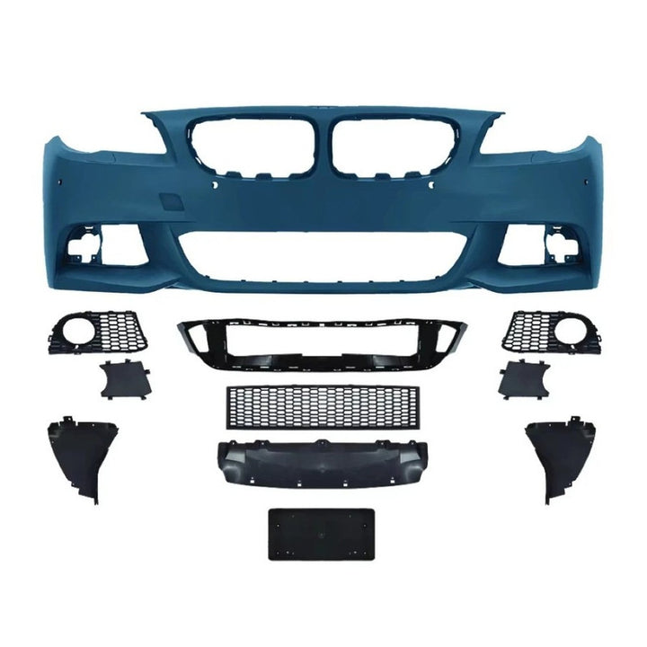 Car Craft Compatible With Bmw 5 Series F10 2010-2017 Front Bumper Upgrade Convert To M Sport Mt M Tech Bodykit Body Kit Bumper Gc F10 18 006 Front CC-10673