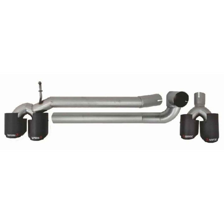 Car Craft Compatible With Bmw 5 Series F10 2010-2017 Exhaust Tips Tail Pipe Midpipe Muffler With Clamp Akrapovic Carbon Fiber Look M5 Style