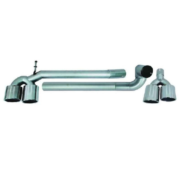 Car Craft Compatible With Bmw 5 Series F10 2010-2017 Exhaust Tips Tail Pipe Midpipe Muffler With Clamp Akrapovic Chrome M Sport M4 Style