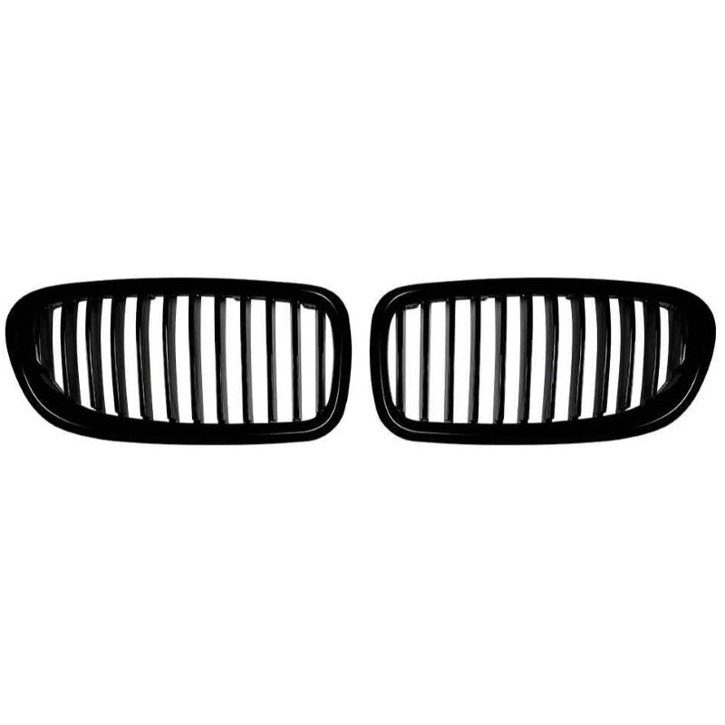 Car Craft Compatible With Bmw 5 Series F10 2010-2017 Front Bumper Show Mesh Grill Single Line Bar Zst-1426 Single Glossy Black - CAR CRAFT INDIA