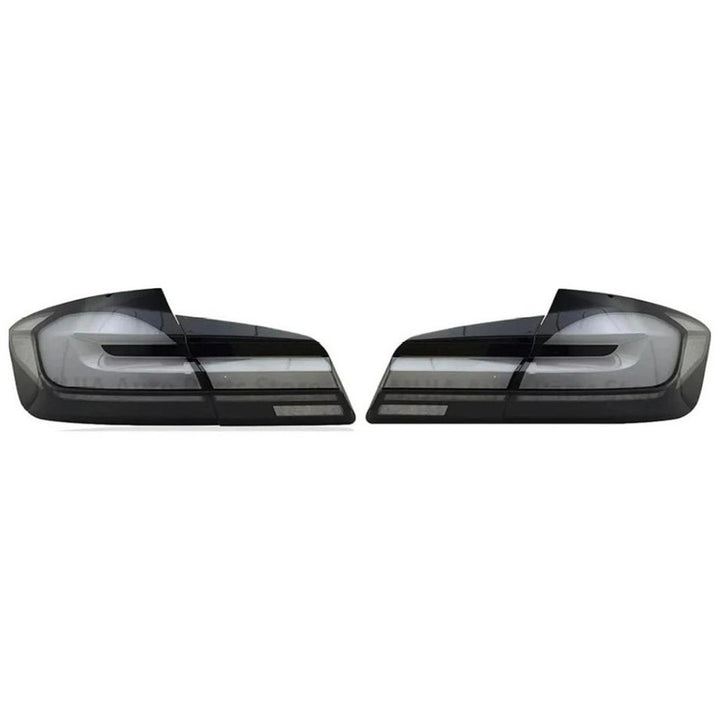 Car Craft Compatible With Bmw 5 Series F10 2010-2017 Car Rear Upgraded Tail Light Lamp Xenon Taillight Retrofit Upgrade Modified Led Drl Hid Laser G30 Style SMOKE CC-9722 - CAR CRAFT INDIA