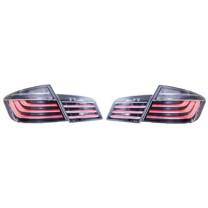 Car Craft Compatible With Bmw 5 Series F10 2010-2017 Car Rear Upgraded Tail Light Lamp Xenon Taillight Retrofit Upgrade Modified Led Drl Hid Light Red Smoke - CAR CRAFT INDIA