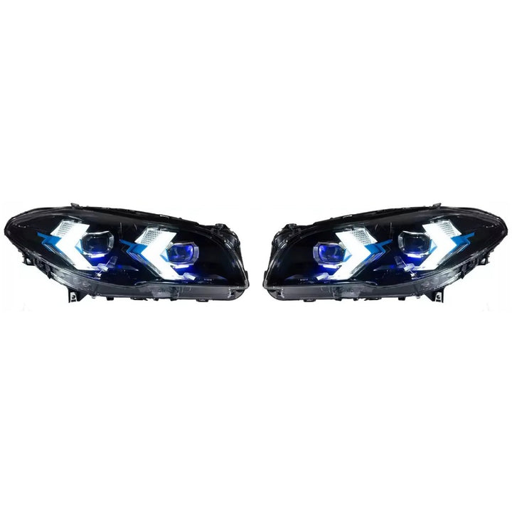 Car Craft Compatible With Bmw 5 Series F10 2010-2014 Car Front Upgraded Head Light Lamp Xenon Headlight Retrofit Upgrade Modified Led Drl Hid G60 Style CC-7947 - CAR CRAFT INDIA