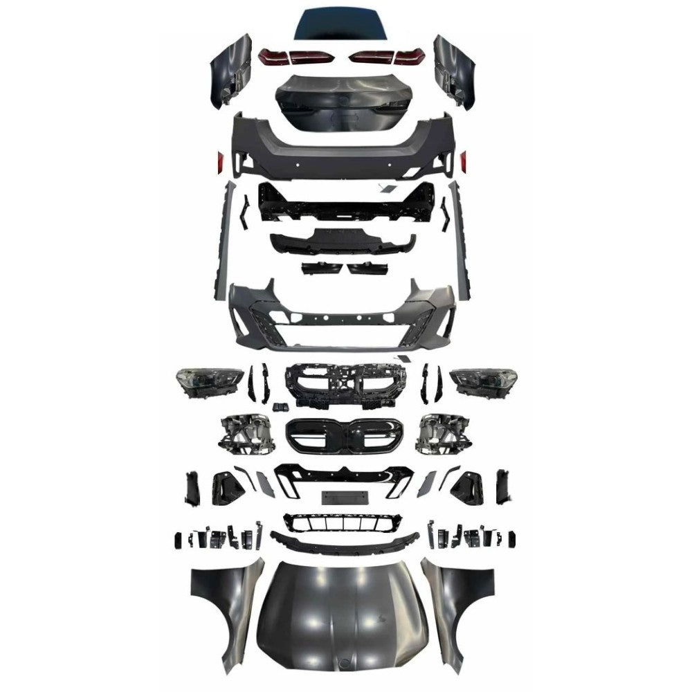 Car Craft Compatible With Bmw 5 Series F10 2014-2017 Lci Upgrade Facelift Convert To 5 Series G60 G68 2024 M Tech M5 Bodykit Headlight Taillight Hood Bumper Glass Fender CC-5650 - CAR CRAFT INDIA