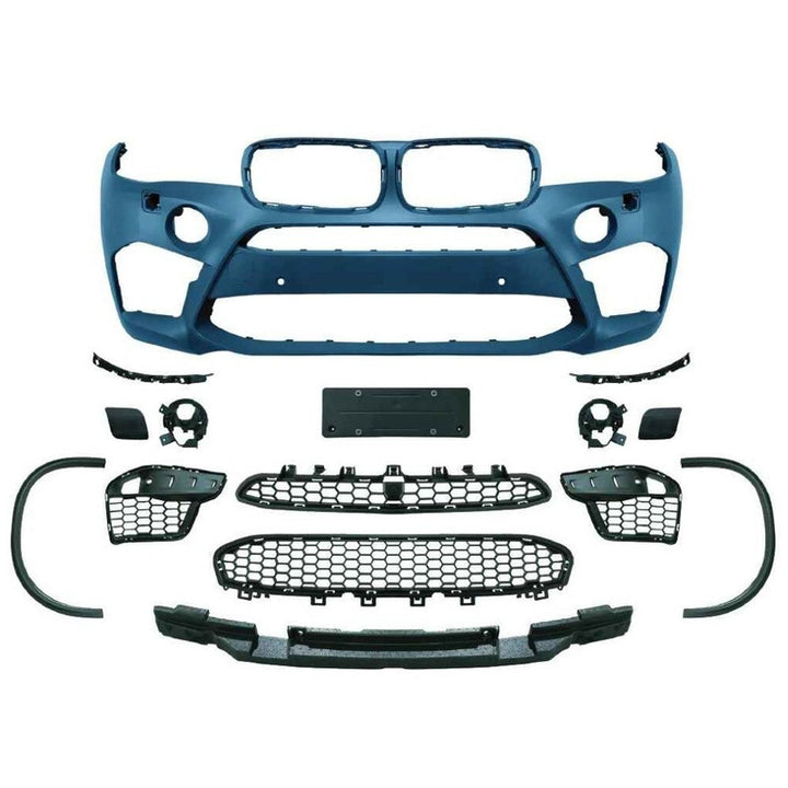 Car Craft Compatible With Bmw X5 F15 2014-2019 Front Bumper Upgrade Convert To M Sport Mp M Performance M Sport X5m Bodykit Wheel Arch F15-004 Gc