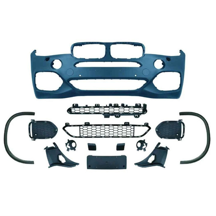 Car Craft Compatible With Bmw X5 F15 2014-2019 Front Bumper Upgrade Convert To M Sport Mp M Performance M Sport Mt Bodykit Wheel Arch F15-002 Gc