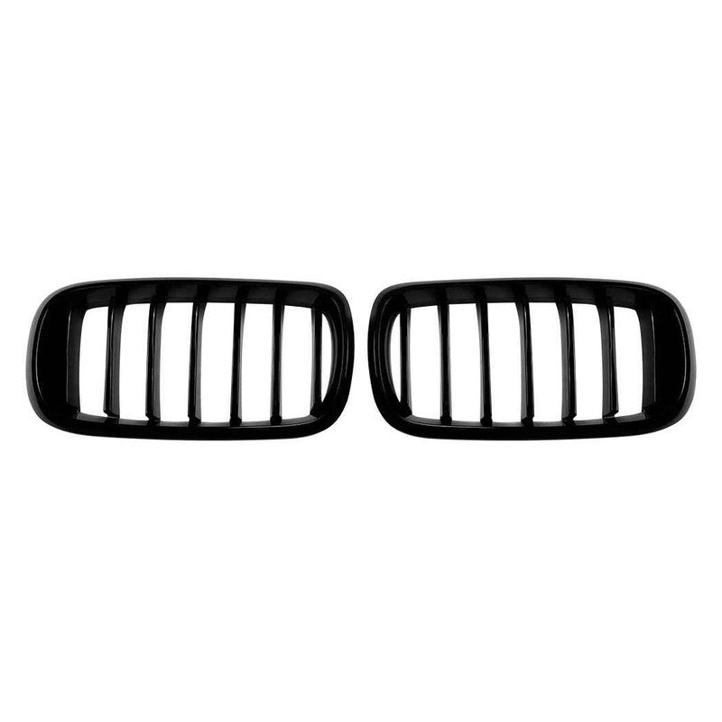 Car Craft Compatible With Bmw X5 F15 X6 F16 2014-2018 Front Bumper Show Gril Glossy Black Single Line