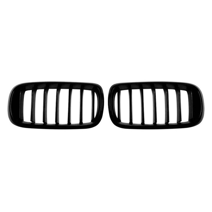 Car Craft Compatible With Bmw X5 F15 X6 F16 2014-2018 Front Bumper Show Gril Glossy Black Single Line