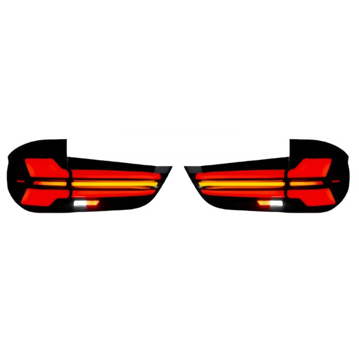 Car Craft Compatible With Bmw 5 X5 F15 2014-2018 Car Rear Upgraded Tail Light Lamp Xenon Taillight Retrofit Upgrade Modified Led Drl Hid Light G05 Style Red - CAR CRAFT INDIA
