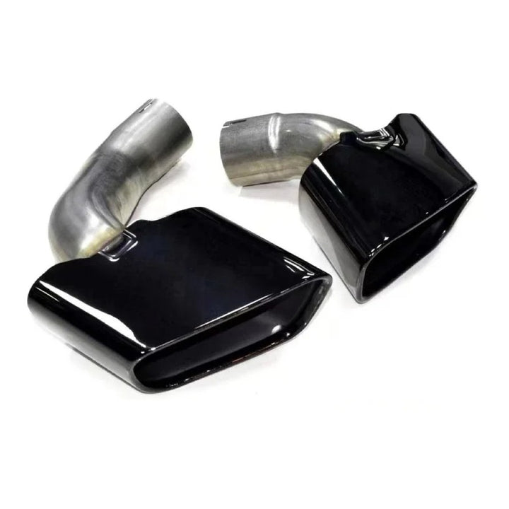 Car Craft Compatible With Bmw X5 F15 2014-2018 Rear Exhaust End Tip Square Muffler Tip Car Exhaust Pipe X Series Tailpipe M Sport Black - CAR CRAFT INDIA