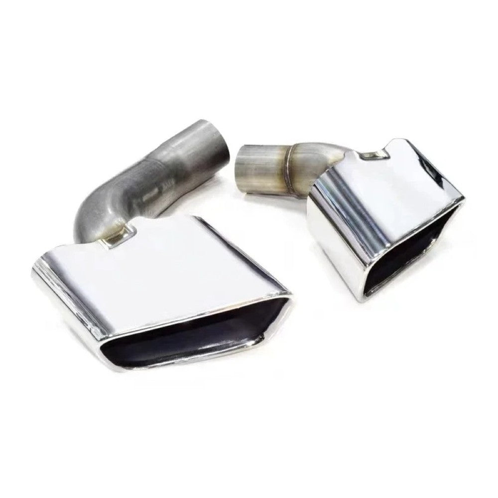 Car Craft Compatible With Bmw X5 F15 2014-2018 Rear Exhaust End Tip Square Muffler Tip Car Exhaust Pipe X Series Tailpipe M Sport Chrome - CAR CRAFT INDIA