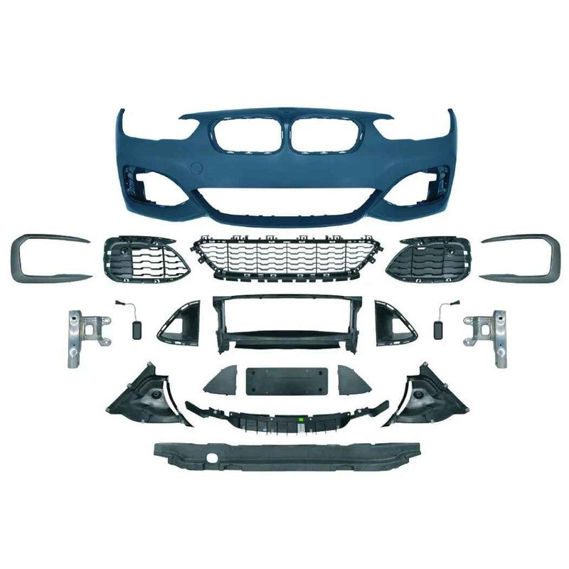 Car Craft Compatible With Bmw 1 Series F20 Lci 2015-2018 Front Bumper Upgrade Convert To M Sport Mt M Tech Bodykit Bumper - CAR CRAFT INDIA