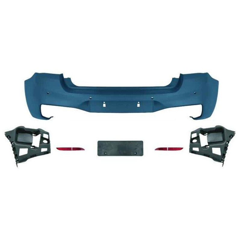 Car Craft Compatible With Bmw 1 Series F20 Lci 2015-2018 Rear Bumper Upgrade Convert To M Sport Mt M Tech Bodykit Bumper - CAR CRAFT INDIA