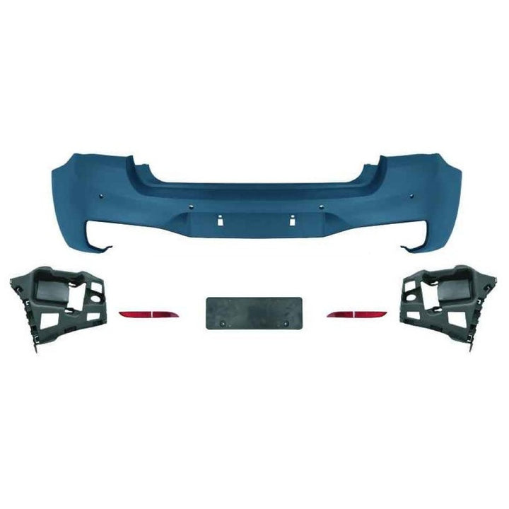 Car Craft Compatible With Bmw 1 Series F20 Lci 2015-2018 Rear Bumper Upgrade Convert To M Sport Mt M Tech Bodykit Bumper - CAR CRAFT INDIA