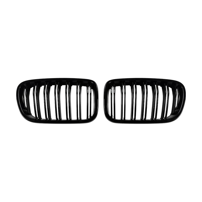 Car Craft Compatible With Bmw X3 F25 2011-2013 Front Bumper Show Gril Glossy Black Dual Line