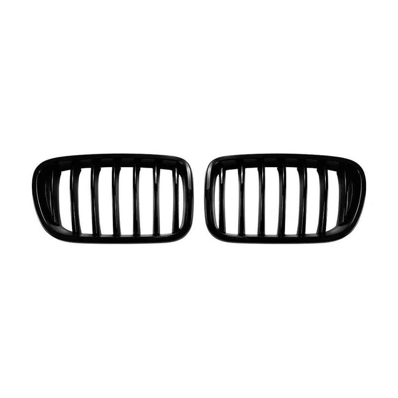 Car Craft Compatible With Bmw X3 F25 2011-2013 Front Bumper Show Gril Glossy Black Single Line