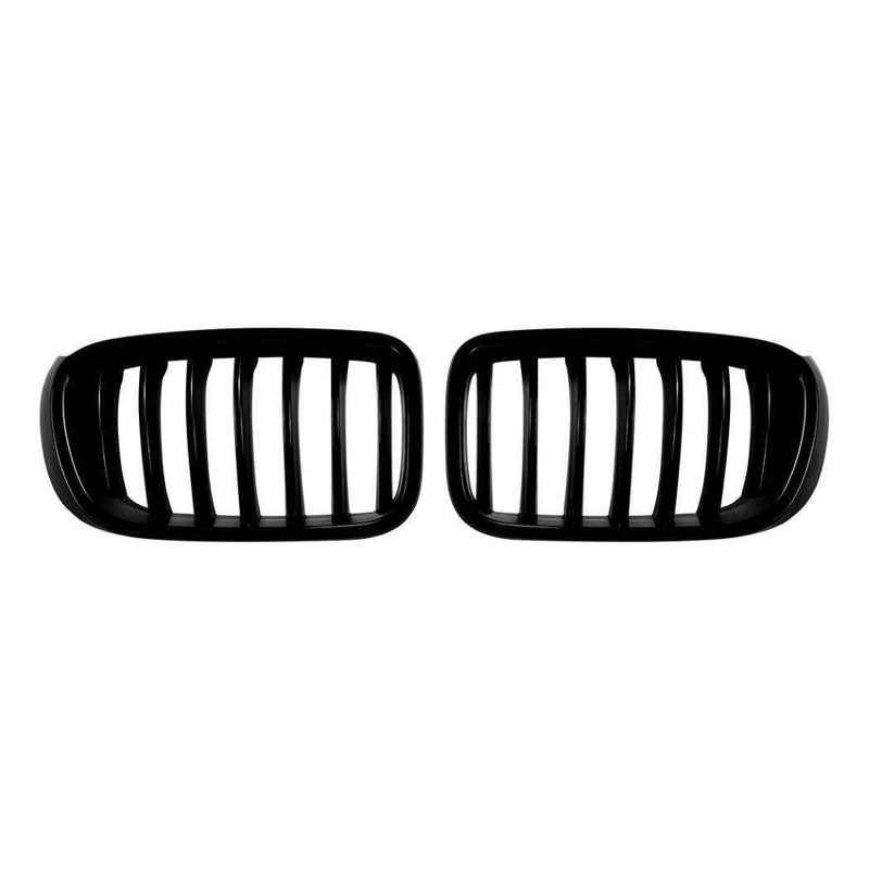 Car Craft Compatible With Bmw X3 F25 Lci 2014-2017 Front Bumper Show Gril Glossy Black Single Line