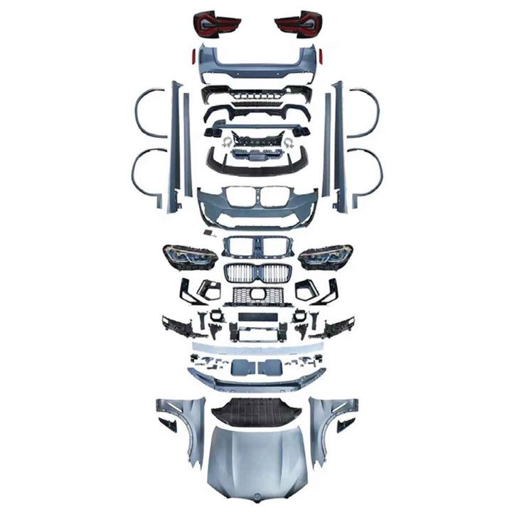 Car Craft Compatible With Bmw X3 F25 2010-2017 To X3 G01 G08 Lci 2023+ X3m F97 Upgrade Facelift Conversion Hood Fender Bodykit Bumper Headlight Taillight CC-6331