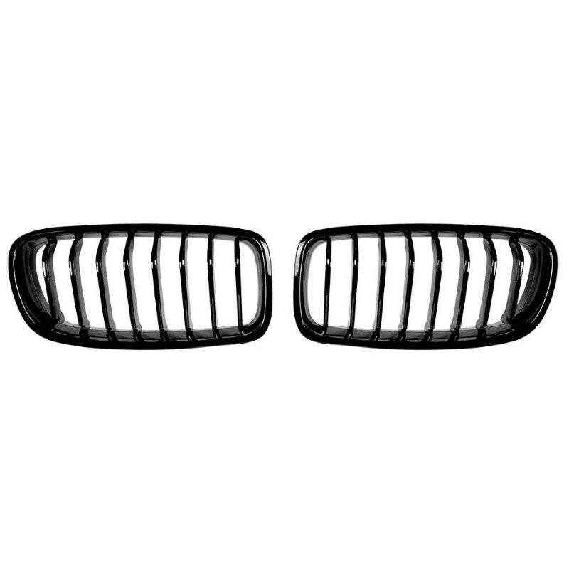 Car Craft Compatible With Bmw 3 Series F30 F80 2012-2018 M3 M4 Front Bumper Show Mesh Grill Single Line Bar Zst-1329 Single Glossy Black - CAR CRAFT INDIA