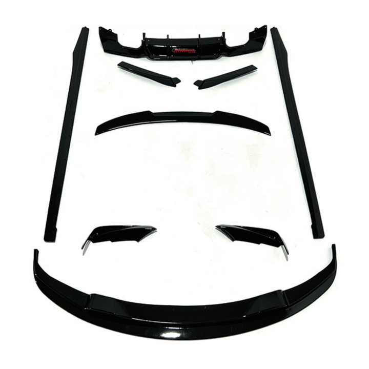 Car Craft Comptible With Bmw 3 Series F30 2012-2018 M Tech Front Bumper Upgraded Bodykit Body Kit Skirts Splitter Front Rear Lip Diffuser Side Skirts Spoiler Trims Cannards Vten Style CC-9087