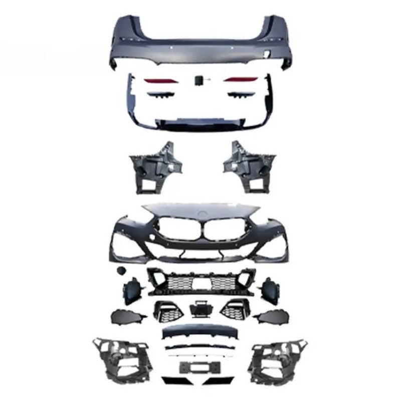 Car Craft Compatible With Bmw 2 Series F44 2020-2026 Upgrade Facelift Convertion Bodykit To M Sport M Tech Mt Front Rear Bumper Lip Diffsuer Skirt