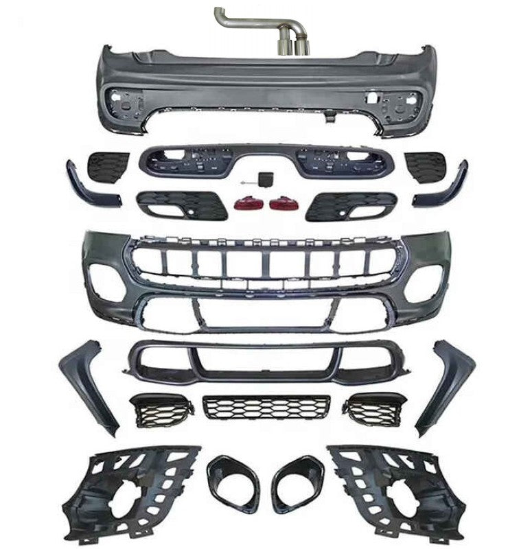 Car Craft Compatible With Bmw Mini Cooper F55 2014-2020 Upgrade Convert To Jcw Bodykit Front Rear Bumper Side Skirts Splitter Lip Grill 4 Door Car Kt-mini-003-1 Kt-mini-005 - CAR CRAFT INDIA